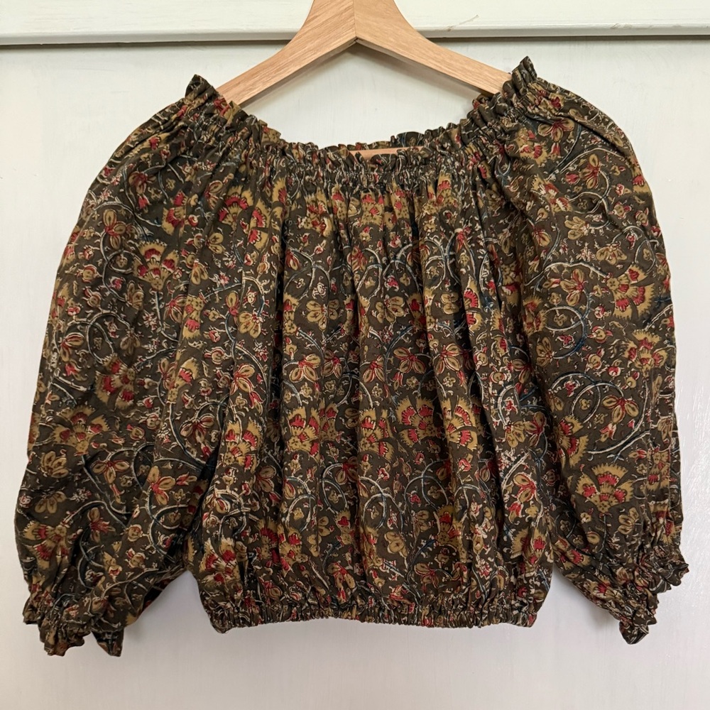 Dear Etta Vintage Top. Artisan made with vintage fabric.